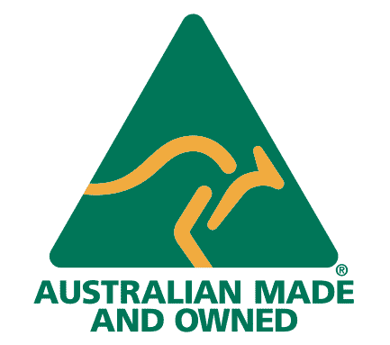 Australian Made & Owned logo